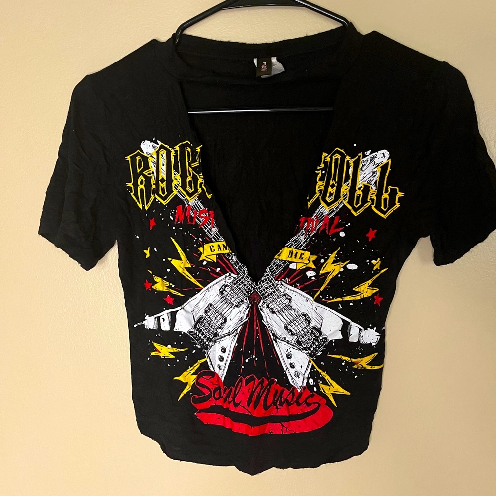 Black half shirt